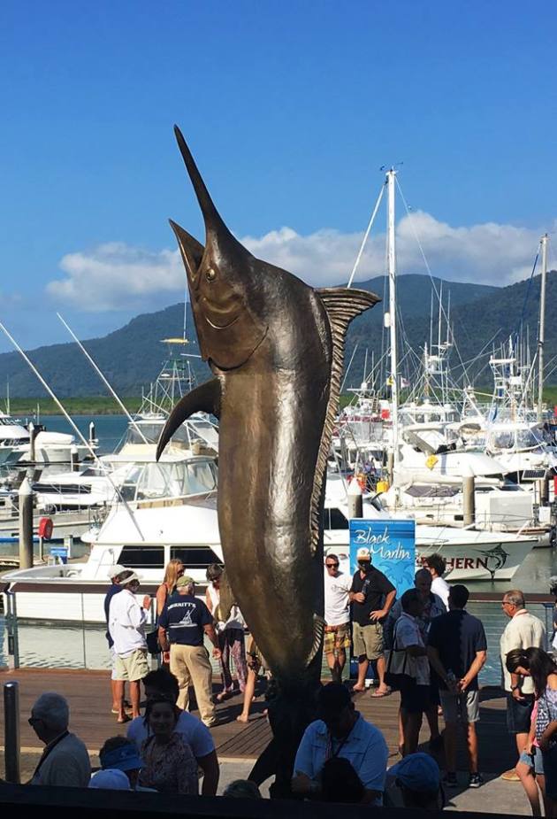 Cairns unveils marlin statue to commemorate 50th anniversary of first